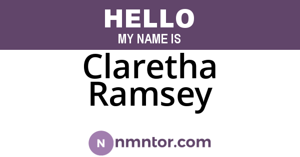 Claretha Ramsey