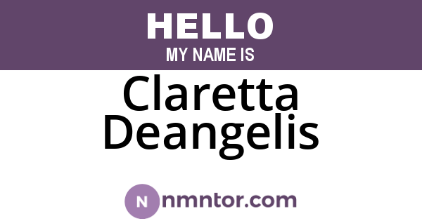 Claretta Deangelis