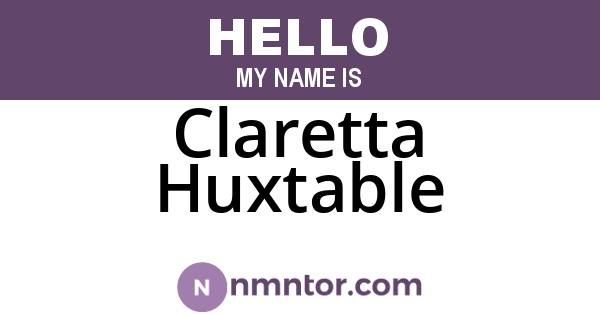 Claretta Huxtable