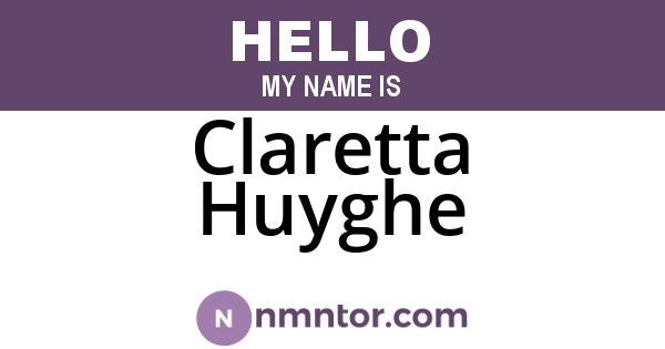 Claretta Huyghe