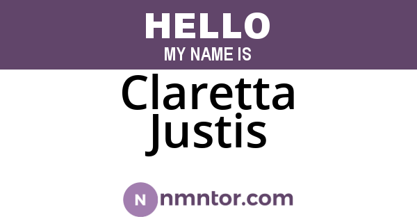Claretta Justis