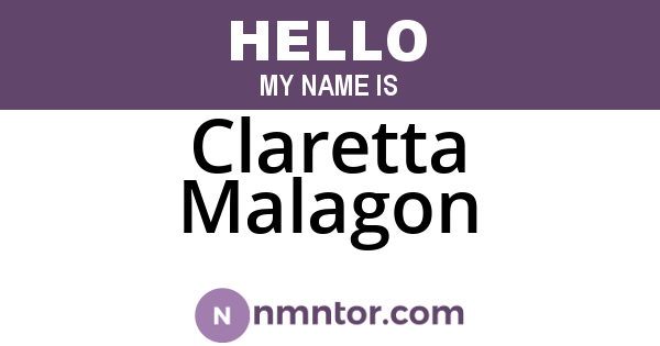 Claretta Malagon