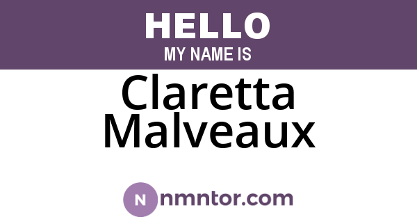 Claretta Malveaux