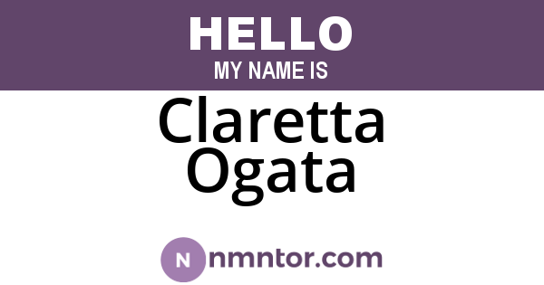 Claretta Ogata