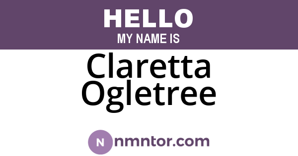 Claretta Ogletree