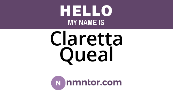 Claretta Queal