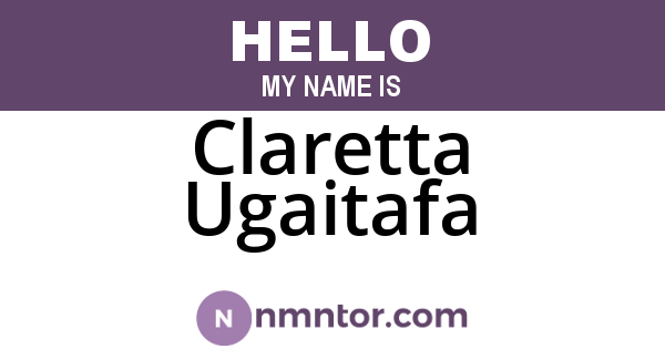 Claretta Ugaitafa