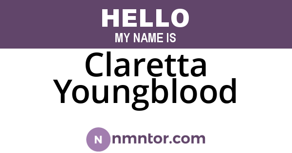 Claretta Youngblood