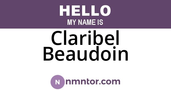 Claribel Beaudoin