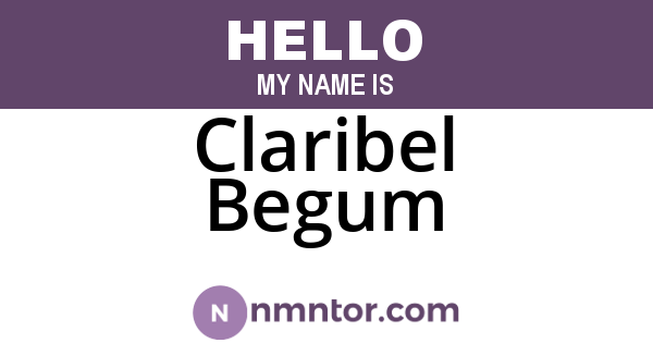 Claribel Begum