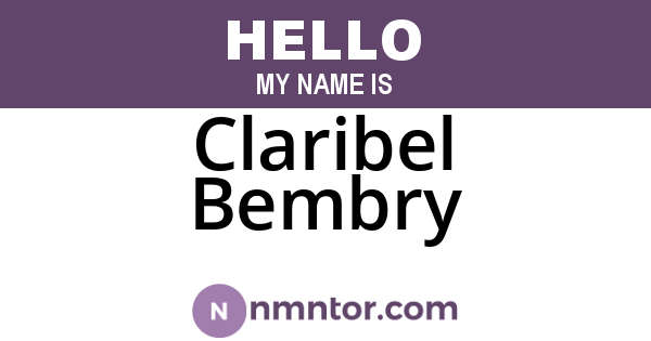 Claribel Bembry