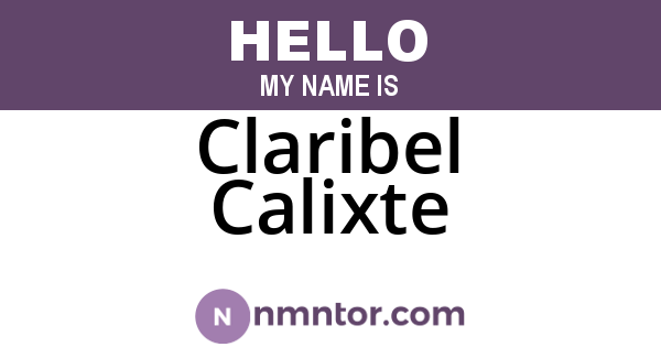 Claribel Calixte