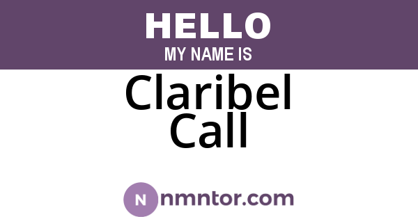 Claribel Call