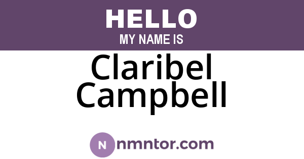 Claribel Campbell