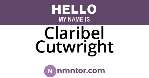 Claribel Cutwright