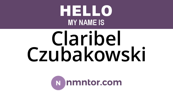 Claribel Czubakowski