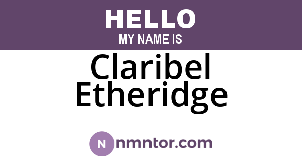 Claribel Etheridge