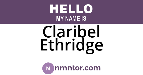Claribel Ethridge