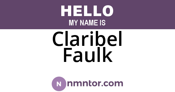 Claribel Faulk