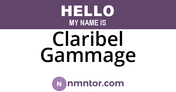Claribel Gammage