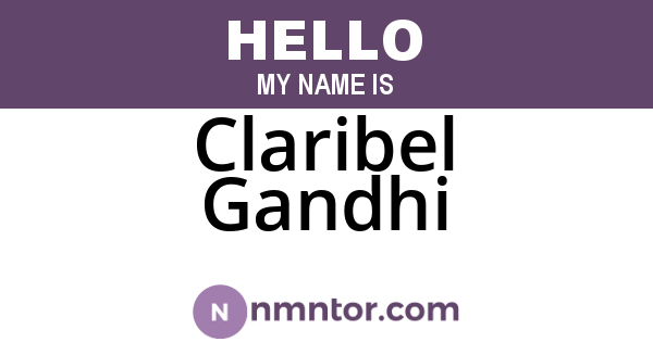 Claribel Gandhi