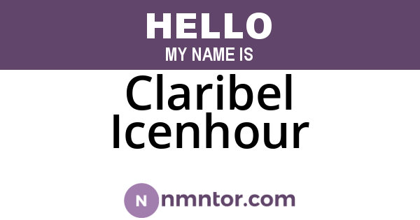Claribel Icenhour