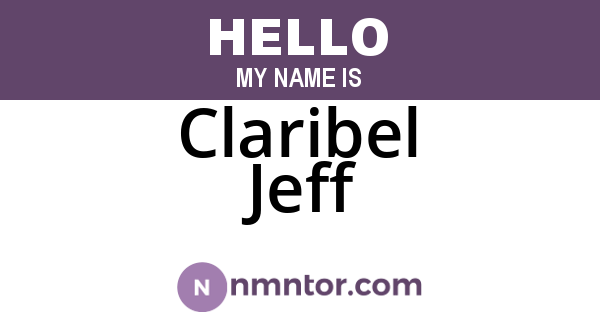 Claribel Jeff