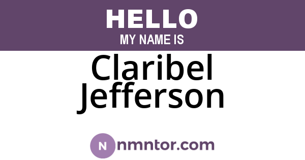Claribel Jefferson