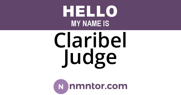 Claribel Judge