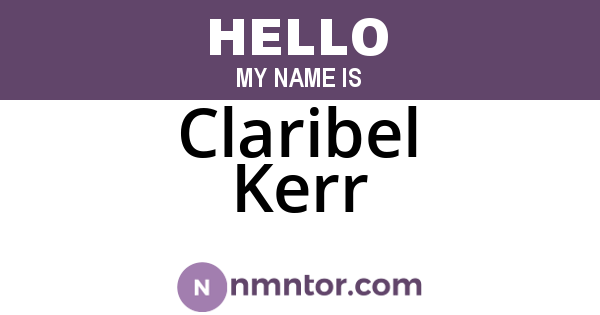 Claribel Kerr