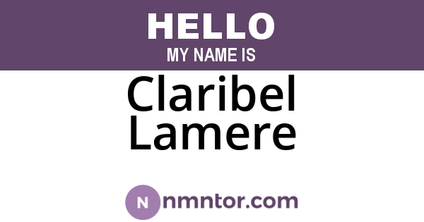 Claribel Lamere