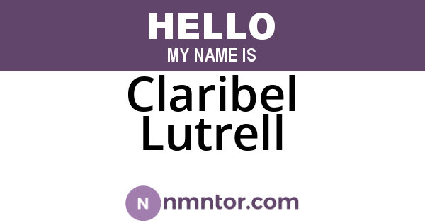 Claribel Lutrell
