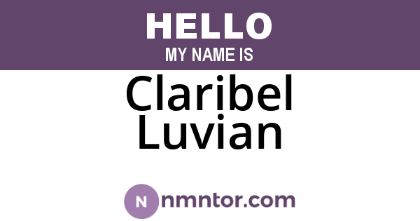 Claribel Luvian