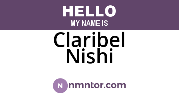 Claribel Nishi