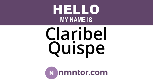 Claribel Quispe