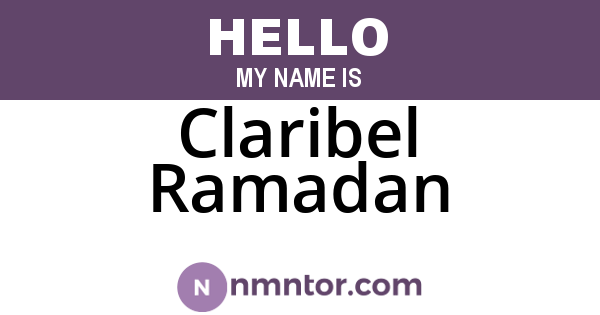 Claribel Ramadan