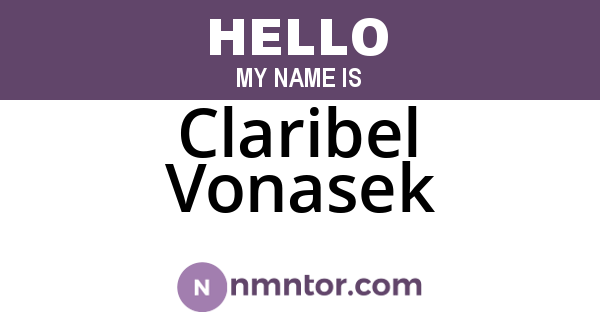 Claribel Vonasek