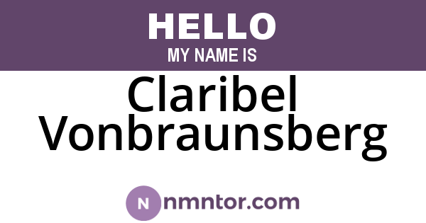 Claribel Vonbraunsberg