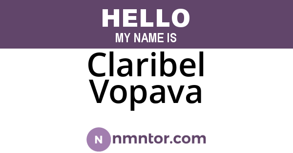 Claribel Vopava