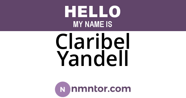 Claribel Yandell