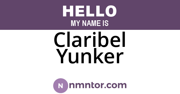 Claribel Yunker