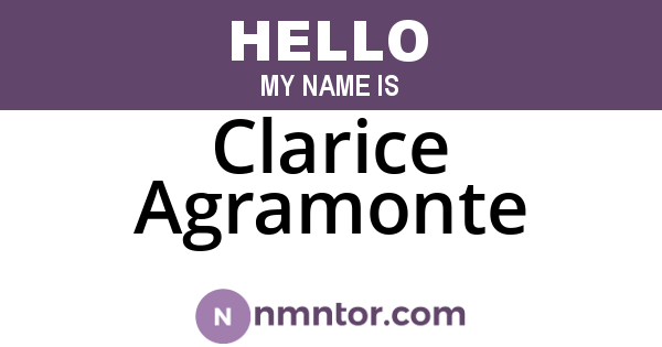 Clarice Agramonte