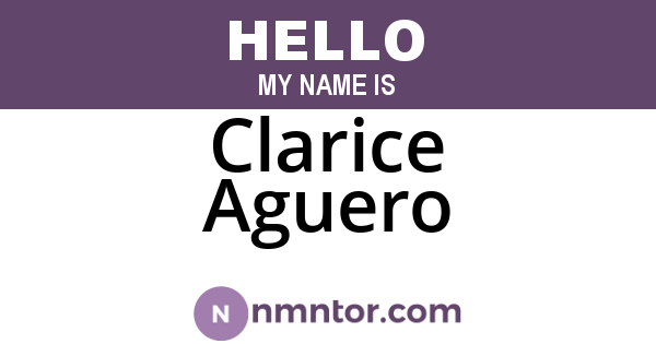 Clarice Aguero