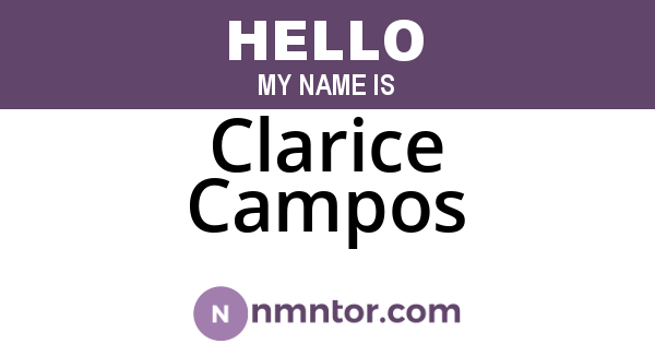 Clarice Campos