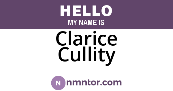 Clarice Cullity