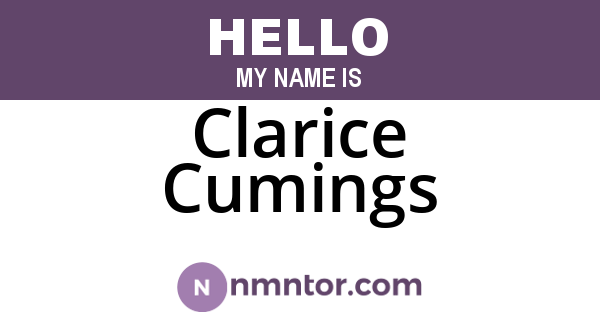 Clarice Cumings