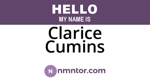 Clarice Cumins