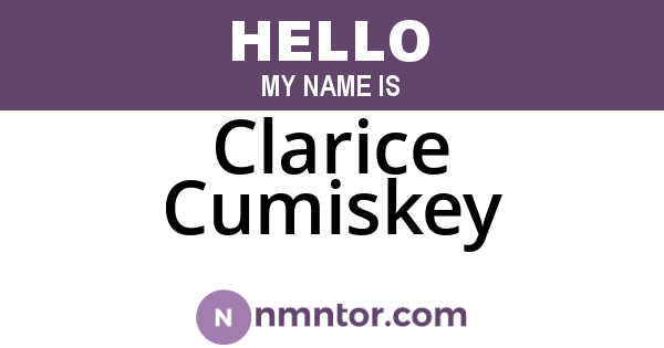 Clarice Cumiskey