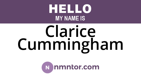 Clarice Cummingham