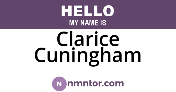 Clarice Cuningham